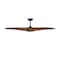 Modern Forms Fans Zephyr Indoor or Outdoor Smart Ceiling Fan 2700-3000-4000-5000K LED in Matte Black/Distressed Koa FR-W2401-62L-MB/DK - alternate 3
